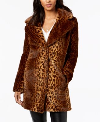 kensie Faux-Fur Leopard Coat \u0026 Reviews 
