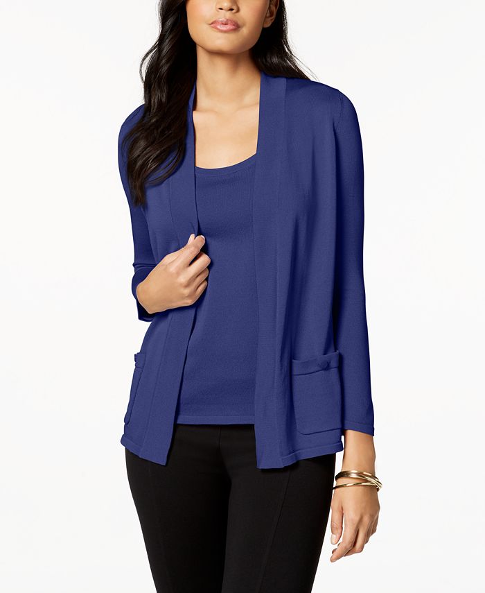 Anne Klein 2Pc. Sweater Set, Created for Macy's & Reviews Sweaters