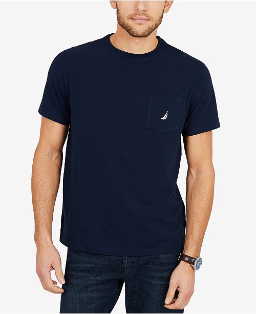 Nautica Men S Solid Stretch Anchor T Shirt Reviews T Shirts Men Macy S
