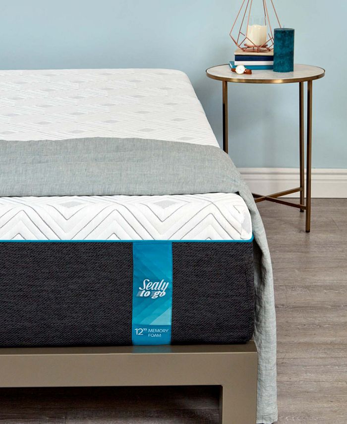 Sealy To Go 12 Plush Memory Foam Mattress Twin Xl Mattress In A Box