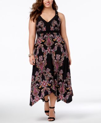 macy's inc plus size maxi dresses
