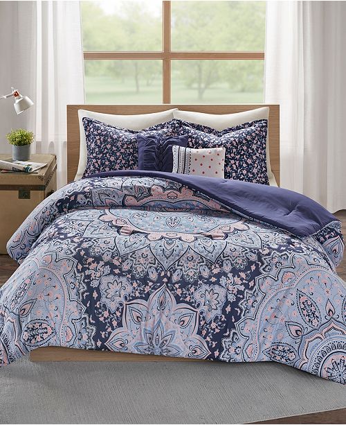 Intelligent Design Odette Boho Reversible 4 Pc Twin Twin Xl Quilted Coverlet Set Reviews Bed In A Bag Bed Bath Macy S