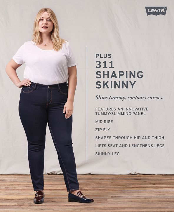 Levi's Plus Size 311 Shaping Skinny Jeans & Reviews - Jeans - Plus ...