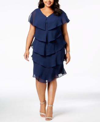 tiered ruffle dress plus size