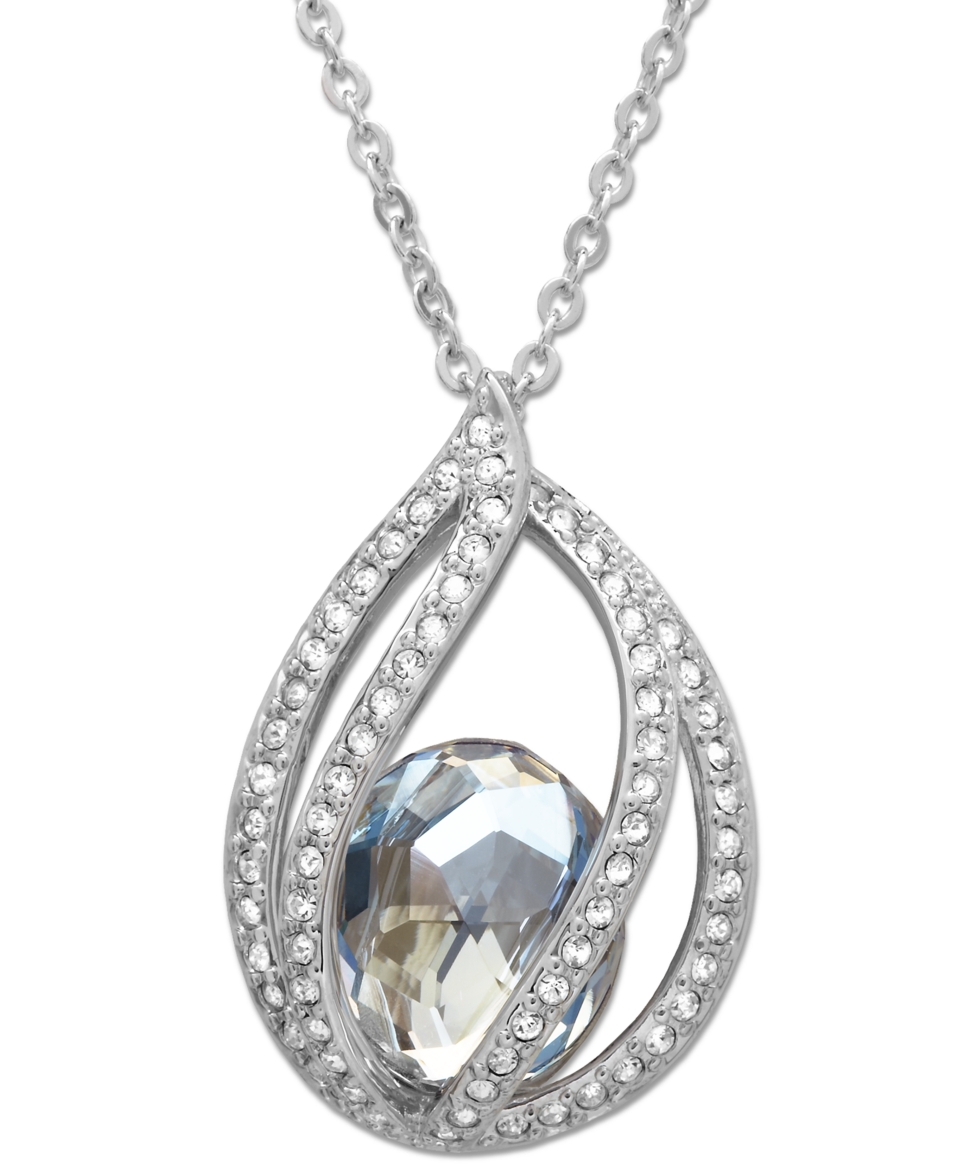 Swarovski Necklace, Megan Crystal Moonlight Pendant  