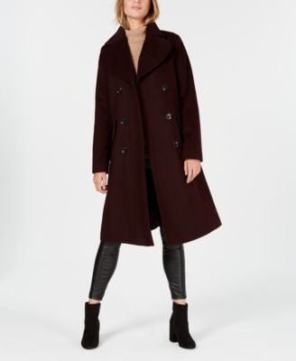 michael kors double breasted peacoat
