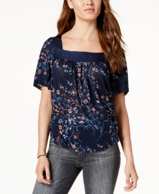 lucky brand square neck top