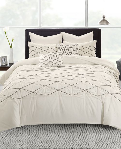 Riva cotton printed california king 4 piece duvet cover set. macy s