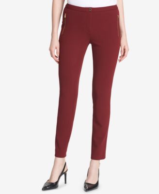 calvin klein skinny crepe pants