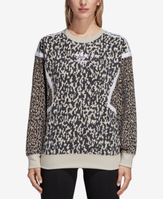 leopard print adidas sweatshirt