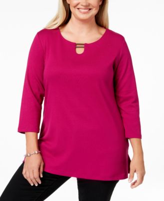 macys plus size tops karen scott