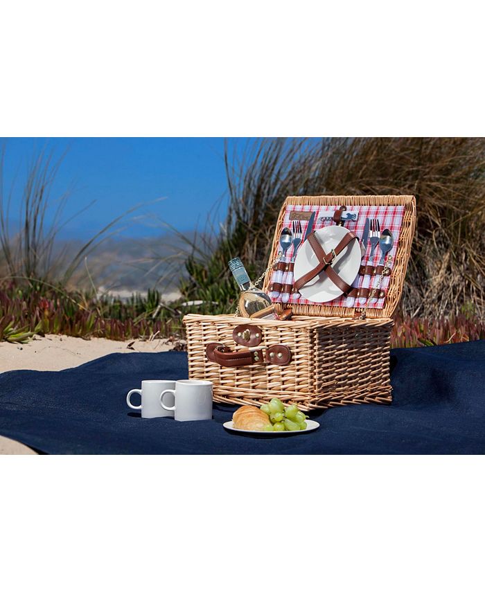 Picnic Time Plaid Red Catalina Picnic Basket & Reviews Outdoor Dining