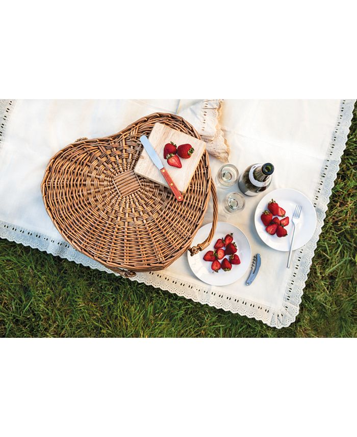 Picnic Time Heart Picnic Basket & Reviews Outdoor Dining