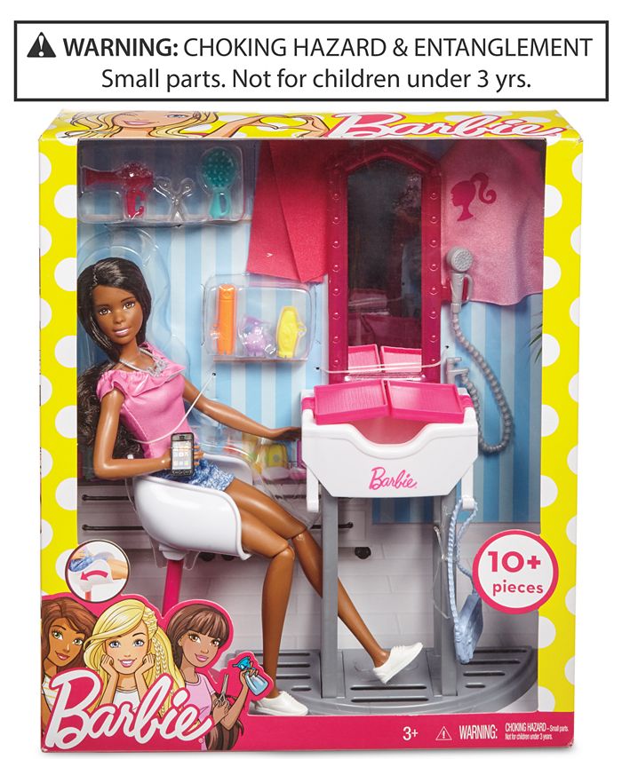 Barbie CLOSEOUT! Doll & Salon Playset & Reviews - Home - Macy's