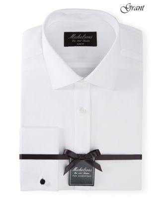 white dinner shirt slim fit