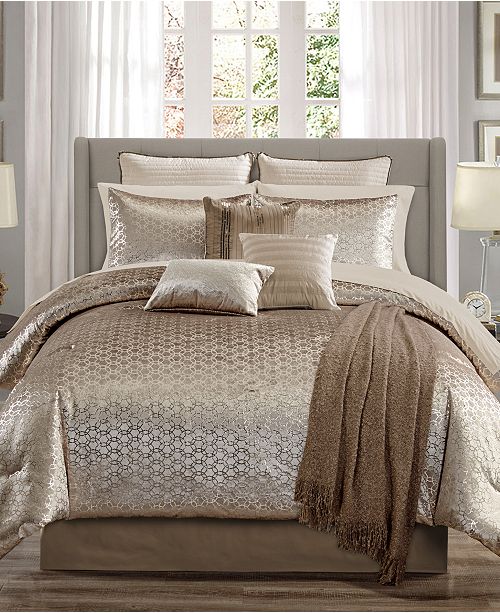 Hallmart Collectibles Hexan 14 Pc California King Comforter Set Created For Macy S Reviews Bed In A Bag Bed Bath Macy S