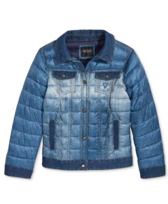 guess jeans puffer jacket