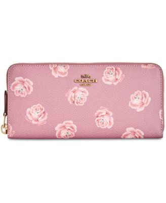 coach rose wallet
