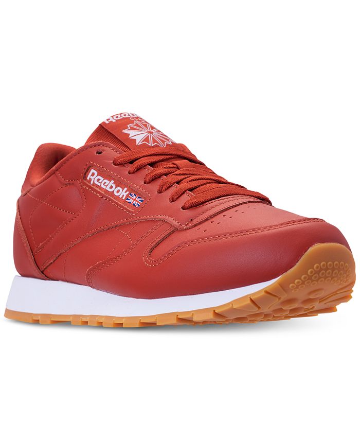 Reebok Men's CL Leather MU Casual Sneakers from Finish Line & Reviews ...
