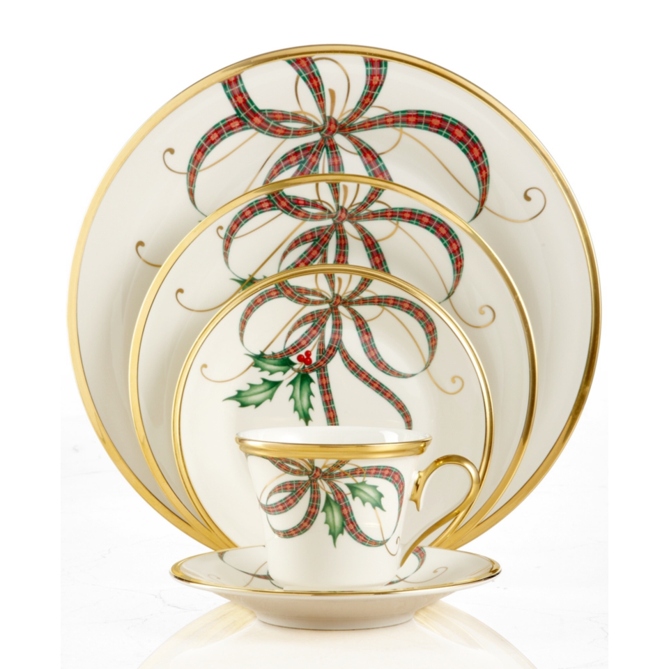 Lenox Dinnerware, Exclusive Holiday Nouveau Ribbon Collection   Fine