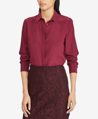 macys silk blouses