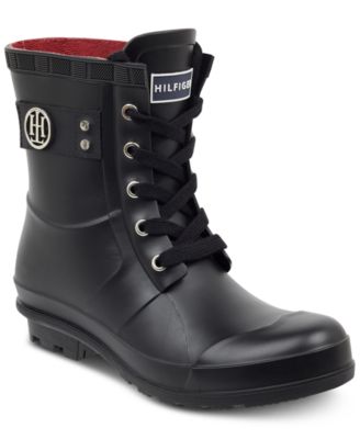 tommy hilfiger lace up booties