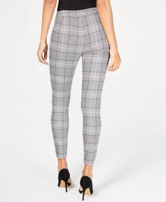 gray plaid pants women