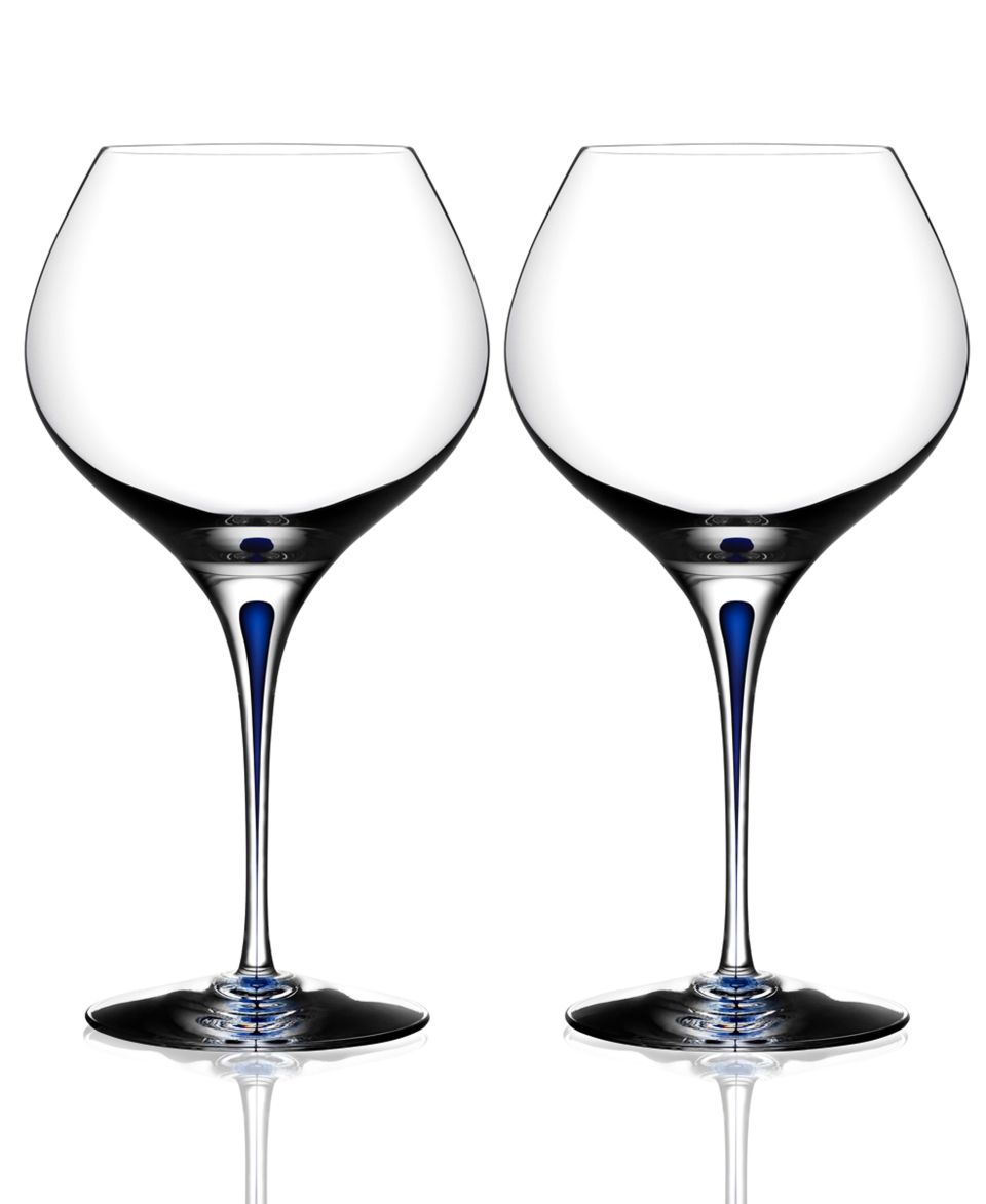 Orrefors Intermezzo Satin Wine Glass   Stemware & Cocktail   Dining