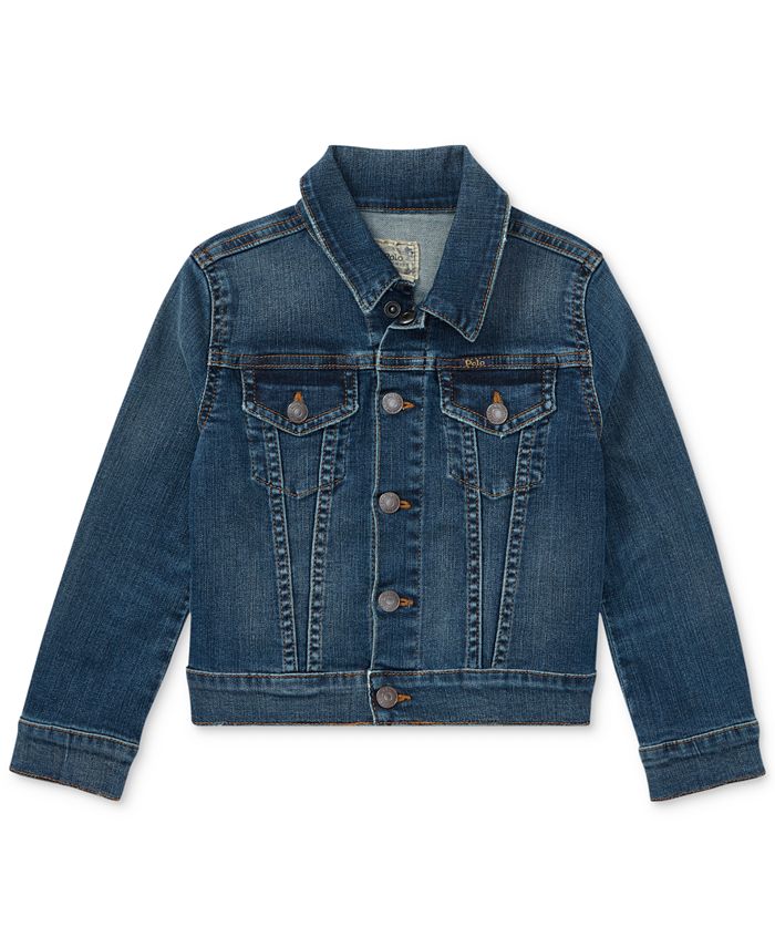 Polo Ralph Lauren Little Girls Denim Trucker Jacket & Reviews Coats