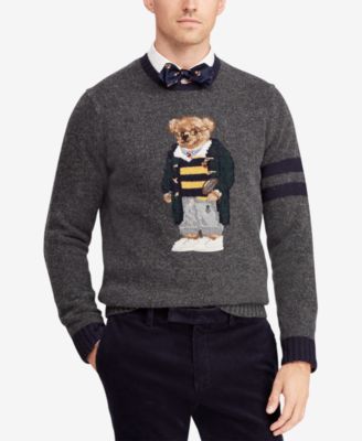 polo sweater with teddy bear