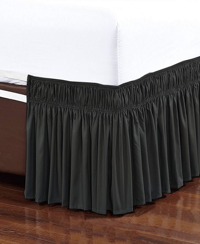 De Moocci Wrap Around Bed Skirt Elastic Dust Ruffle Easy Fit Wrinkle And Fade Resistant Twin King Reviews Home Macy S