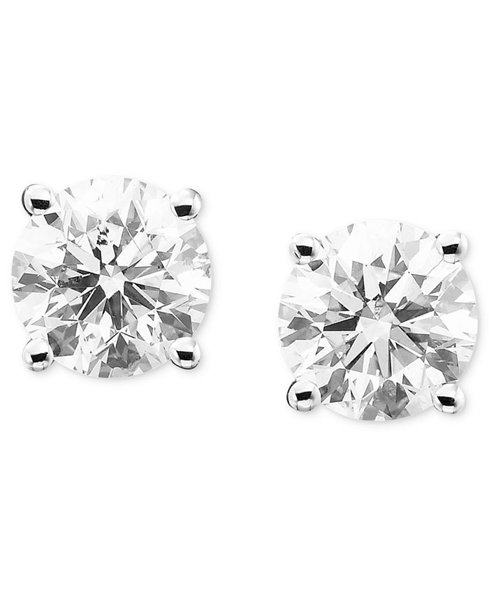 Macy's Diamond Stud Earrings (1/4 ct. t.w.) in 14k Gold or White Gold