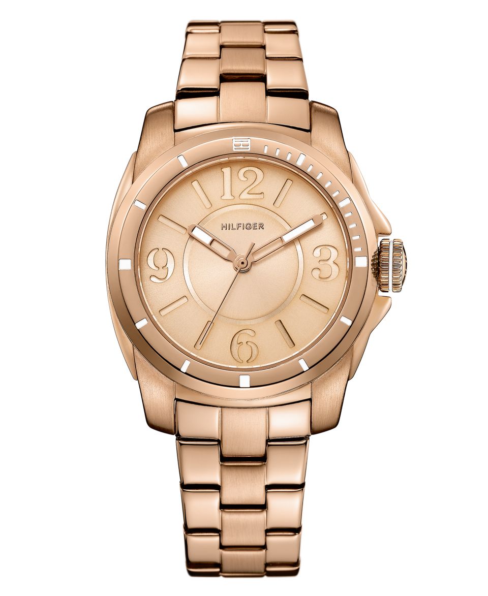 Tommy Hilfiger Watch, Womens Rose Gold tone Stainless Steel Bracelet