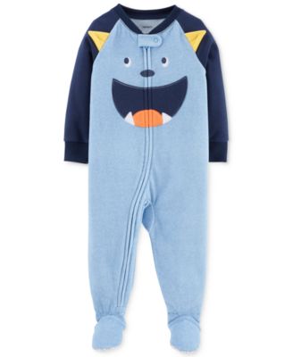 baby boy fleece sleepers