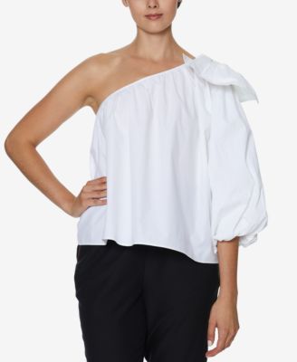 macys one shoulder tops