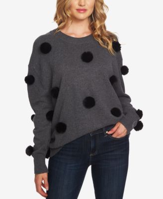 pom pom sweater women's