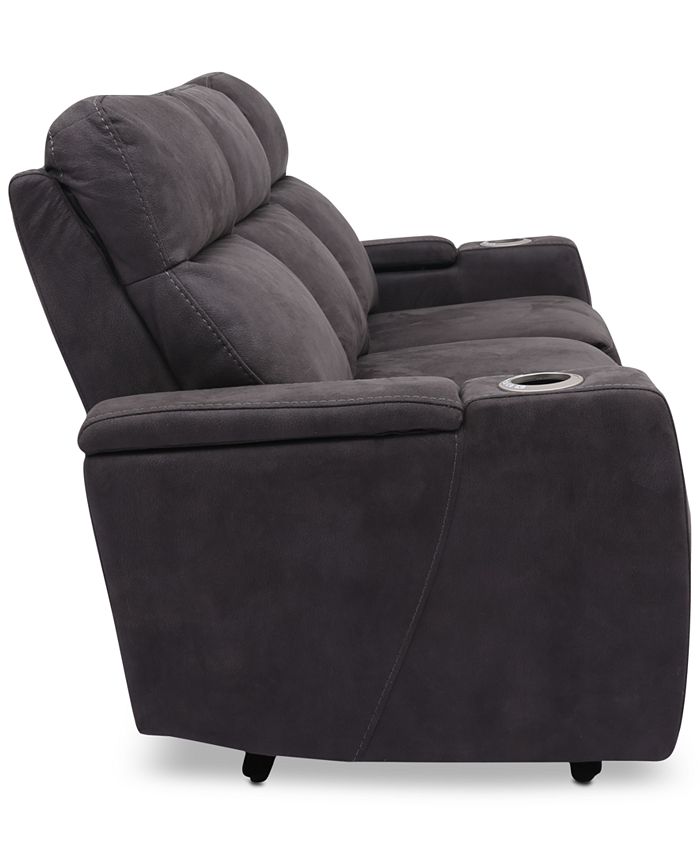 Furniture Oaklyn 84" Fabric Sofa with 2 Power Recliners