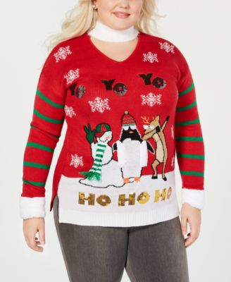 macys plus size christmas sweater