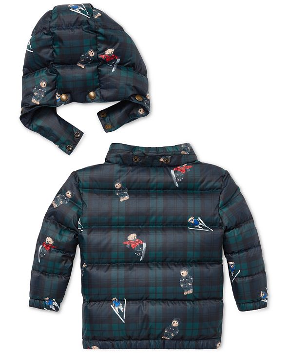 Polo Ralph Lauren Baby Boys Polo Bear Down Jacket & Reviews Coats