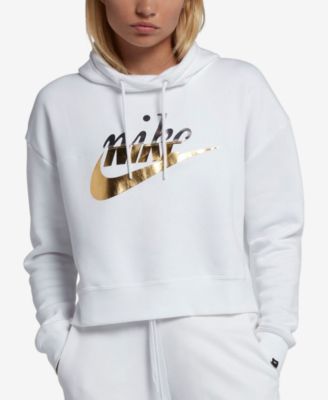 nike sportswear rally cropped hoodie