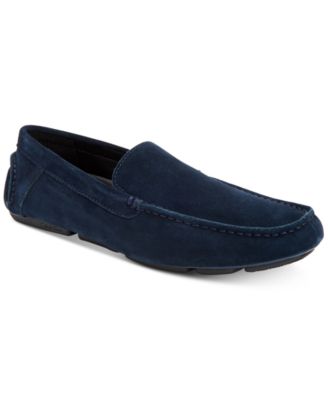 calvin klein blue suede shoes