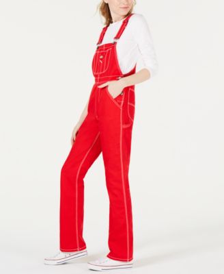 womens red dickies pants