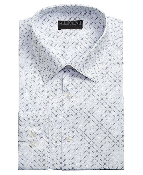 Alfani Assorted Men S Classic Regular Fit Performance Print Dress Shirts Created For Macy S Reviews Dress Shirts Men Macy S