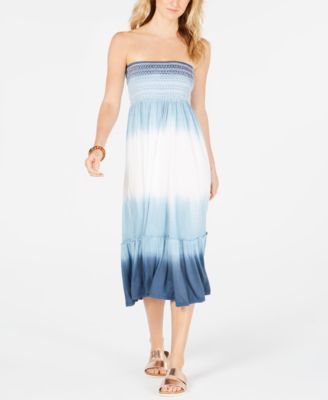 strapless cover up dress