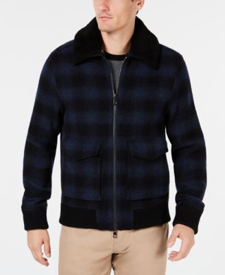 mens michael kors bomber jacket