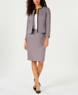 tweed skirt and jacket