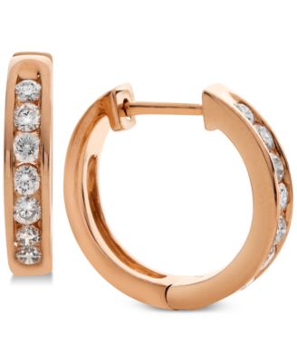 Macy's Diamond Huggie Hoop Earrings (1 