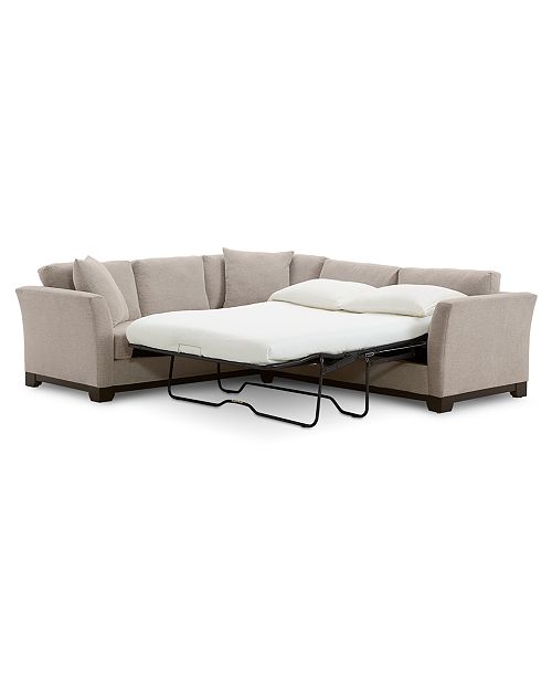 Furniture Elliot Ii 108 Fabric 2 Pc Sleeper Sofa Sectional Created For Macy S Reviews Furniture Macy S