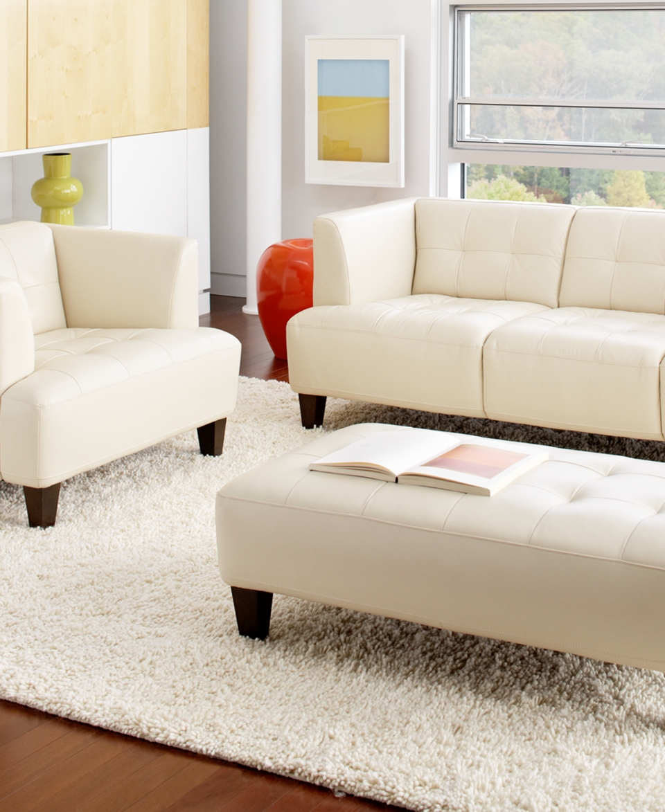 Alessia Leather Sofa Living Room Furniture Sets & Pieces   furniture 