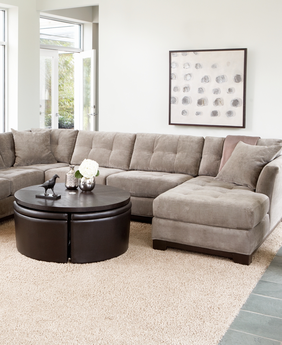 Elliot Fabric Sectional Sofa Collection